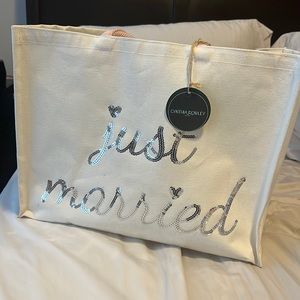 Just Married Tote Bag